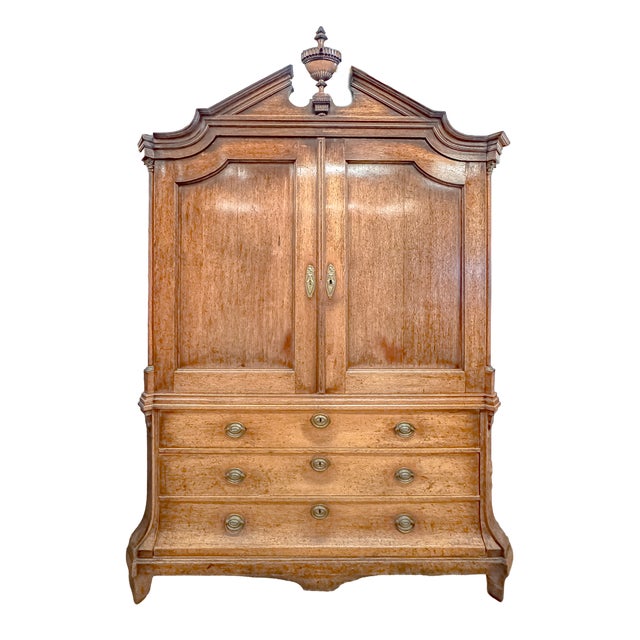 Rococo 18th Century Dutch Armoire For Sale - Image 3 of 18