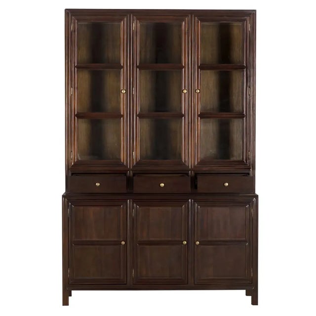 Not Yet Made - Made To Order Colonial Hutch, Hand Rubbed Brown For Sale - Image 5 of 9