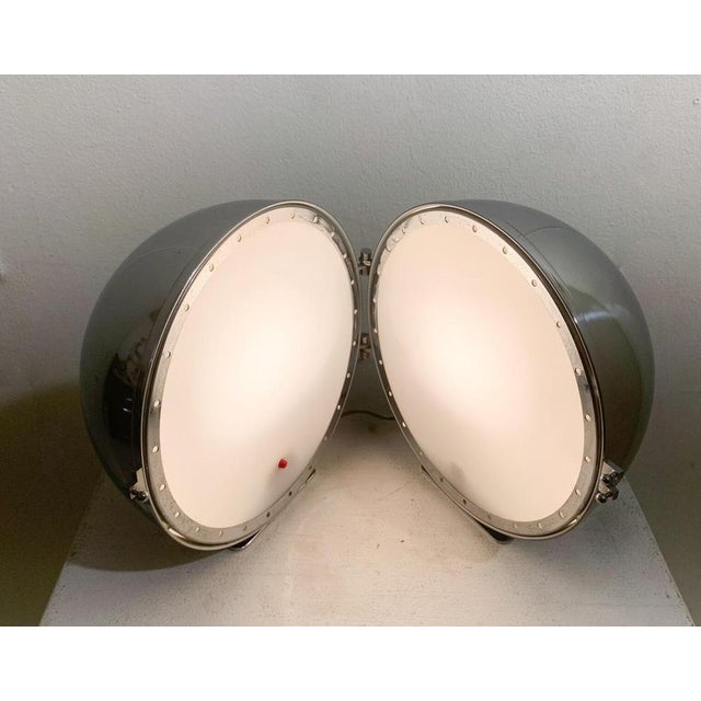 Mid-Century Modern chrome table lamp, 1970s. Up to 250V (Europe/UK Standard).The wiring of this item may be original and...