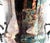 1988 Patinaed Silver Plate Trophy Urn / Champagne Bucket With Floral Handles – Shabby Chic / English Country For Sale - Image 9 of 11