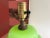 1970s Green Palm Ginger Lamp & Shade For Sale - Image 16 of 18