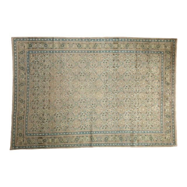 Vintage Distressed Kayseri Carpet - 6'5" x 9'5" For Sale