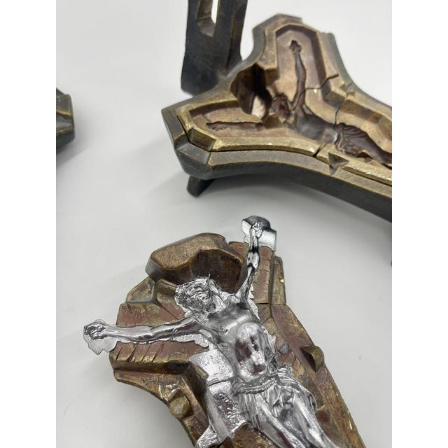 Rare part of a bronze mold for a religious statuette.