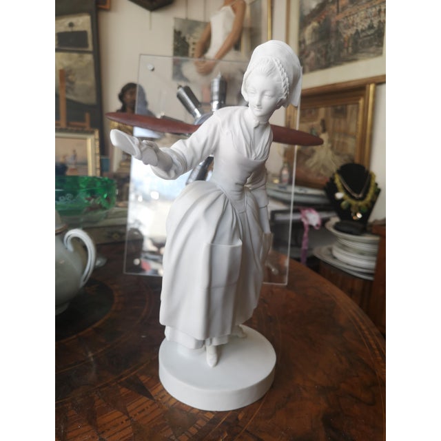 Baroque Cité De La Céramique Coedition Marie Antoinette Statue from Mouvements Modernes & Sévres, 1970s For Sale - Image 3 of 14