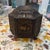 An exceptional mid-19th century Chinese Export black lacquer tea caddy / vanity box, featuring an elegant, deeply...