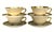 Ceramic Vintage Lenox Lowell P-67 Gold Stamp Gold Encrusted Cup and Saucer-Set of 4 Usa For Sale - Image 7 of 11