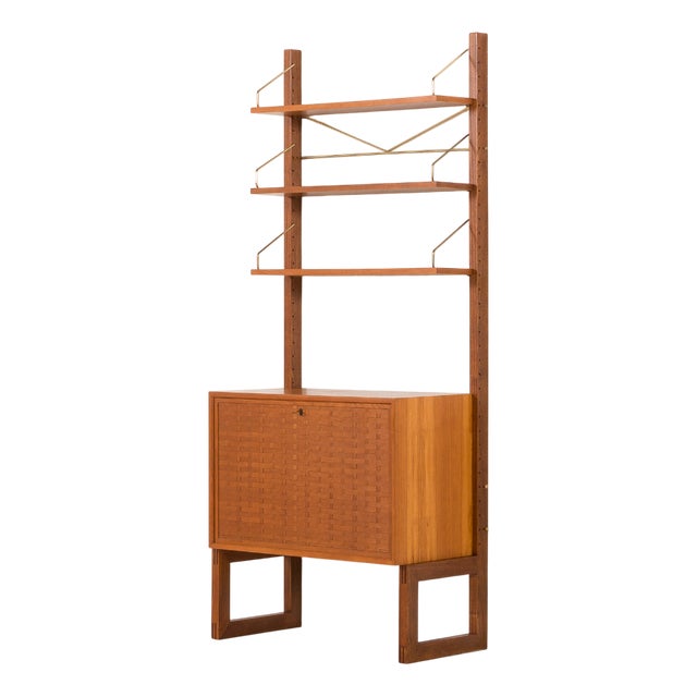 Free-Standing Wall Unit by Poul Cadovius for Cado, 1960s For Sale