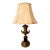 Neoclassical Vintage Trophy Cup Urn Style Bronze & Black Lamp Excellent Condition For Sale