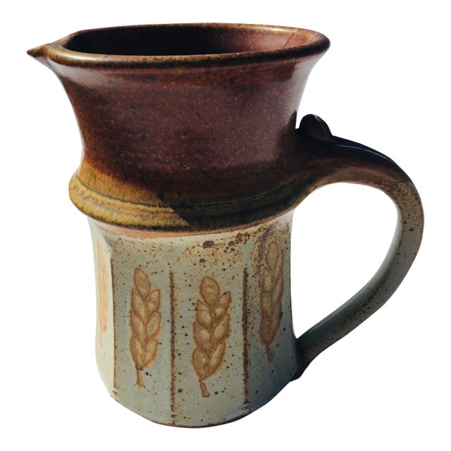 Mid-Century Studio Pottery Pitcher For Sale