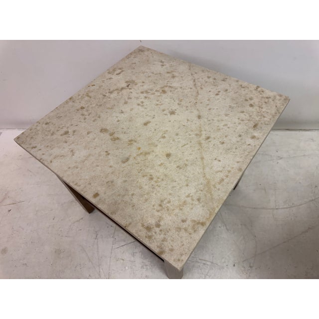 Brazilian Side Tables with Marble Tops, 1960s, Set of 2 For Sale - Image 11 of 17