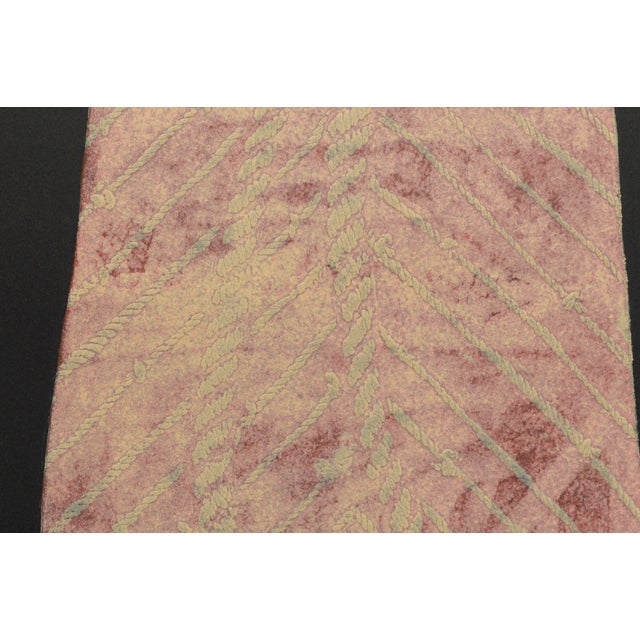 1980s Patricia A. Pearce "Pink Rope Kimono" Abstract Pen and Ink on Paper 1980s For Sale - Image 5 of 5