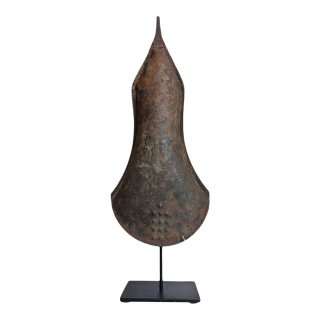 Antique Nigerian Tribal Iron Gong Bell Currency For Sale