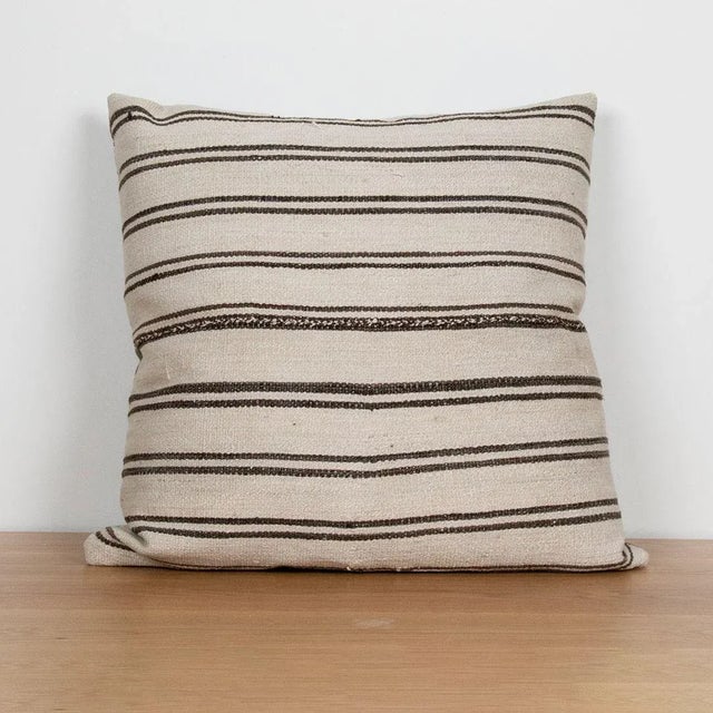 Not Yet Made - Made To Order Striped Pillow Made from Vintage Kilim For Sale - Image 5 of 5