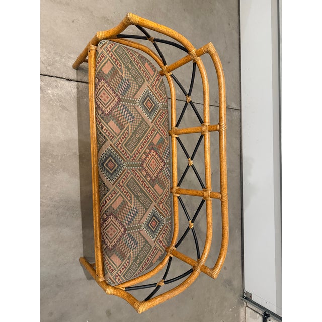 1990s McGuire Gondola Settee For Sale In Salt Lake City - Image 6 of 9