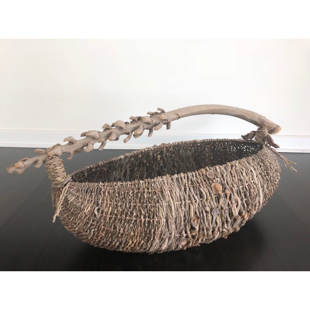 Organic Modern Samuel Yao Handwoven Basket Chairish