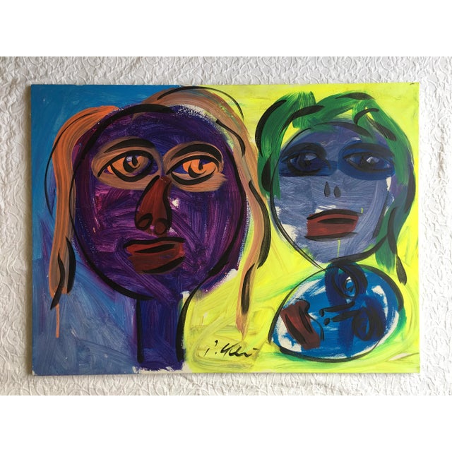 Blue Abstract Painting by Peter Keil For Sale - Image 8 of 8