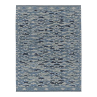 Contemporary Scandinavian Style Geometric Wool Rug by Rug & Kilim, India For Sale