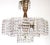 Antique Brass Lead Crystal Three-Light Chandelier, 1930s For Sale - Image 11 of 11