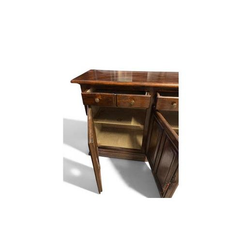 2000 - 2009 Rustic Wood Sideboard with Drawers and Doors For Sale - Image 5 of 10