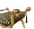 Italian Italian Giltwood Curule Stool With Leopard Print Cushion For Sale - Image 3 of 9