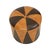 Vintage Round Pouf in Two-Tone Skai, 1960s For Sale - Image 9 of 12
