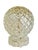 Vintage Pressed Glass Table Lamp With Custom Scalamandre Style Tiger Print Shade For Sale - Image 11 of 11