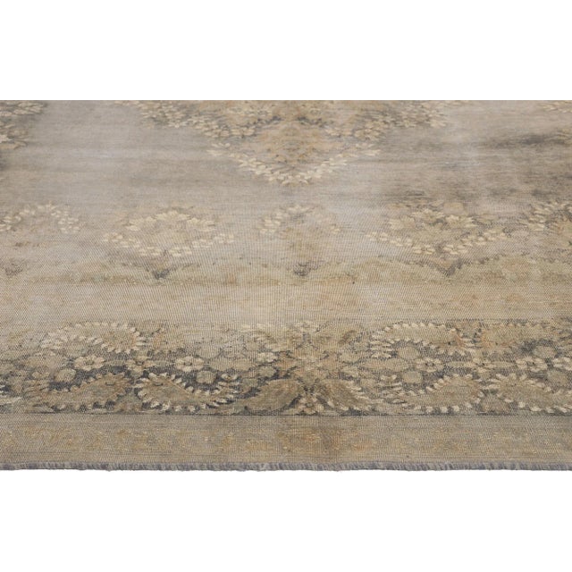 Mid 20th Century Modern Classic Vintage Turkish Rug - 09’05 X 12’10 For Sale - Image 4 of 9