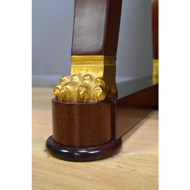 Egyptian Revival Style Mahogany Desk For Sale - Image 14 of 18