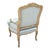 Wood 18th C Style Dennis & Leen Fauteuil Arm Chair 1 of 2 For Sale - Image 7 of 7