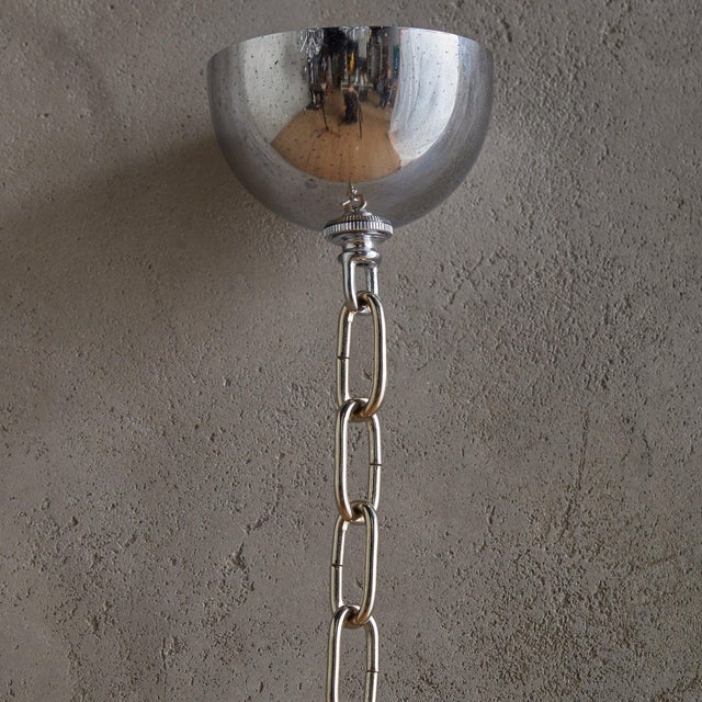 Silver 1960s Mid-Century Modern ‘Dandelion’ Chrome Sputnik Chandelier by Gaetano Sciolari For Sale - Image 8 of 8