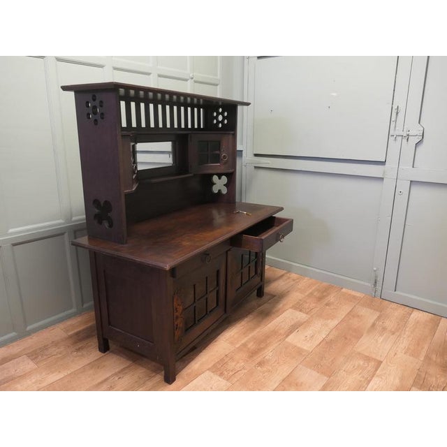 19th Century Arts anf Crafts Oak Sideboard by Leonard Wyburd for Liberty & Co., 1890 For Sale - Image 5 of 8