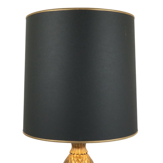 Metal Pineapple Lamp and Table Loevsky & Loevsky for Deknudt, 1970s, Set of 2 For Sale - Image 7 of 18