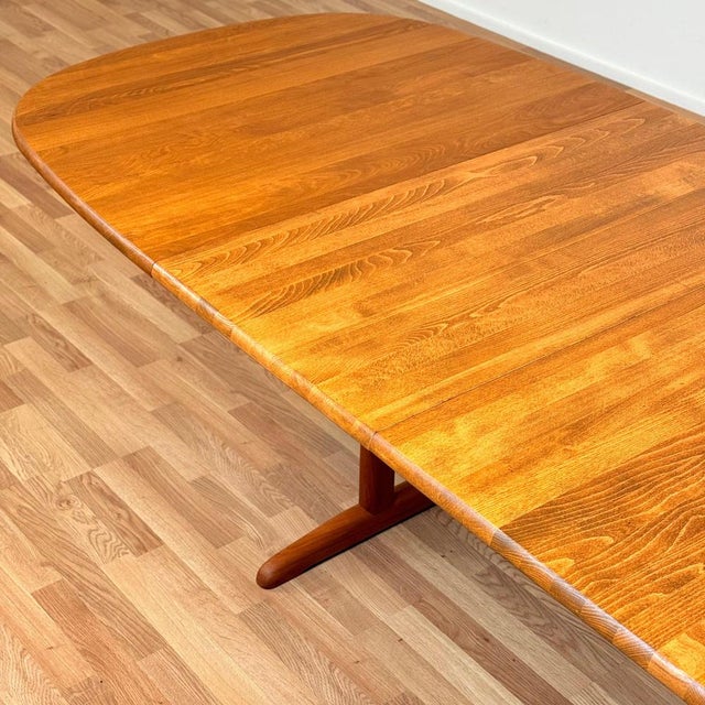 Oval Dining Table by Gangsø, 1980s For Sale - Image 3 of 12