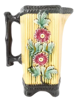 French Ceramic Barbotine Pitcher