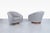 Directional Mid-Century Modern Channel Back Swivel Lounge Chairs by Directional, 1970s For Sale - Image 4 of 12