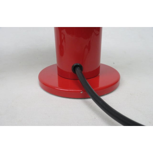 Small Vintage Red Table Lamps by Motoko Ishii for Staff, 1960s, Set of 2 For Sale - Image 15 of 17