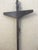 1960s Mid Century Modern Crucifix in Teak and Silver Tone Metal, Italy For Sale - Image 5 of 8