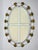 1970s Vintage Curly Metal Brass Shells Eliptical Wall Mirror from Hillebrandt, 1971 For Sale - Image 5 of 7