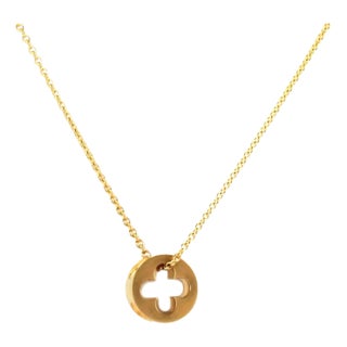 24065 - Louis Vuitton Empreinte 18k Yellow Gold Pendant Necklace For Sale