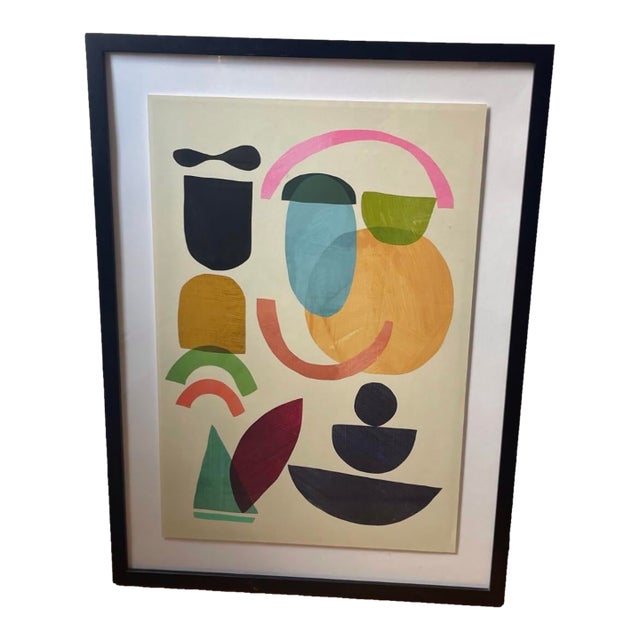 Wendover Art Group Abstract Giclee Wall Art Global Markings 2 For Sale