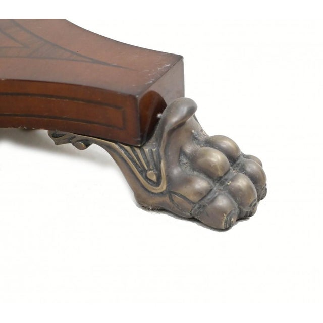 Metal Regency English Parquetry Occasional Table For Sale - Image 7 of 10