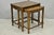 Vintage Baker Barley Twist Oak Parquetry Inlay Nesting Step Lamp Side Tables For Sale - Image 15 of 15