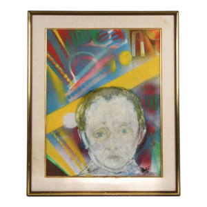 Framed Signed J. Akston "Untitled, 1975" Painting