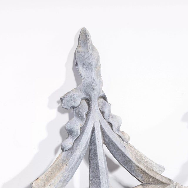 French Decorative Zinc Roof Edging Panels, 1920s, Set of 5 For Sale - Image 3 of 10