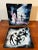1970s Vintage Pair of Enameled Copper Decorative Plates With Dancers and Stars For Sale - Image 5 of 7