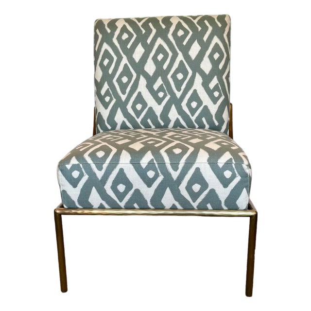 Charter Street Company Organic Modern Geometric Will Slipper Chair For Sale