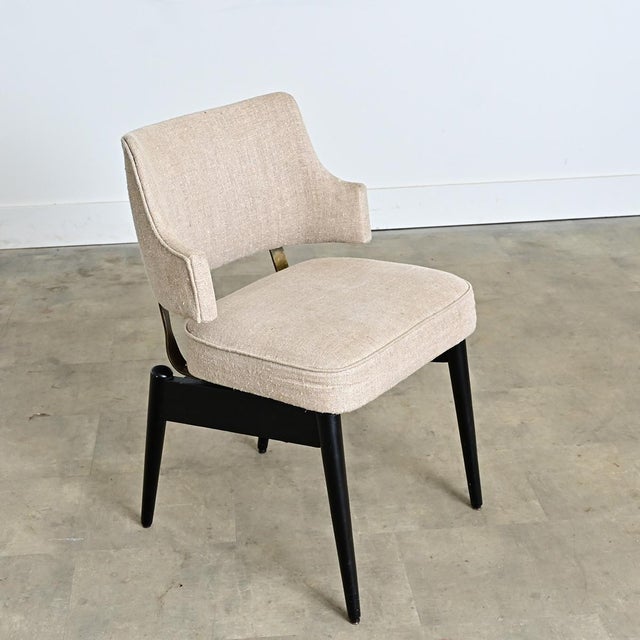 Gray English Vintage Mid-century Flexible-back Occasional Chair For Sale - Image 8 of 10