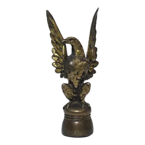 French 19th Century Gilt Bronze Eagle Bird Sculpture