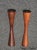 Vintage Danish Modern Style Brown Walnut Candle Holders - a Pair For Sale - Image 11 of 11