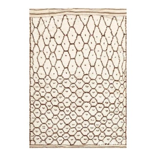 Nazmiyal Collection Vintage Beni Ourain Moroccan Berber Shag Area Rug For Sale